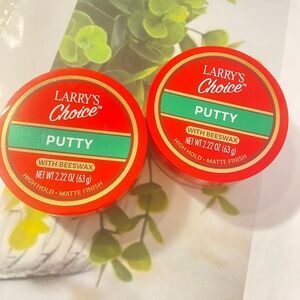 🎁 Larry's Choice Putty W/Beeswax Med. Hold High Shine 2.22 Oz
